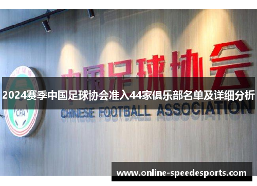 2024赛季中国足球协会准入44家俱乐部名单及详细分析